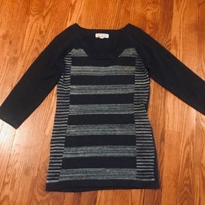 Grey Striped Sweater